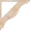 Ekena Millwork Funston Block Smooth Bracket w/ Offset Brace, Douglas Fir, 3 1/2"W x 40"D x 40"H BKT0402X40X40FST05SDF - alternate 2